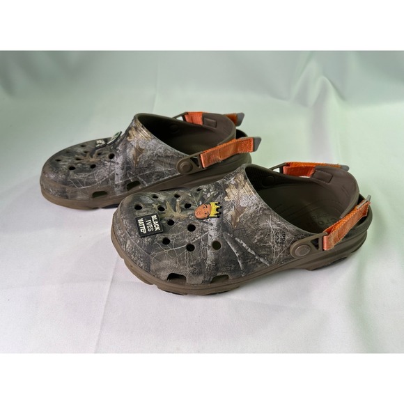 Crocs Classic All-Terrain Realtree Edge Camo Clogs Walnut Brown Men 10 Women 12 - Picture 2 of 15